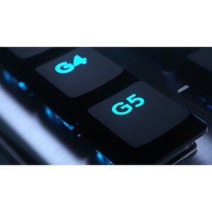 Logitech G915 Gaming Keyboard - Wireless Connectivity - USB Interface - English (US) - Black - Mechanical Keyswitch - Blue