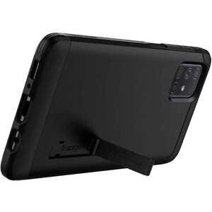 Spigen Tough Armor Case for Samsung Galaxy A71 Smartphone - Black - Drop Resistant, Shock Resistant - Polycarbonate, Therm