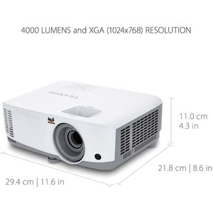 ViewSonic PG707X 4000 Lumens XGA Networkable DLP Projector with HDMI 1.3x Optical Zoom and Low Input Lag for Home and Corp