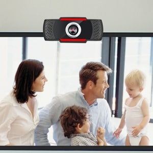 Adesso CyberTrack CyberTrack H3 Webcam - 1.3 Megapixel - 30 fps - Black, Red - USB 2.0 - 1280 x 720 Video - CMOS Sensor - 