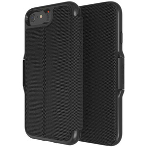 gear4 Oxford Eco Carrying Case (Folio) Apple iPhone 6, iPhone 6s, iPhone 7, iPhone 8, iPhone SE Smartphone - Black - Knock