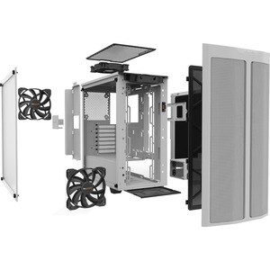 be quiet! Pure Base 500 BGW38 Computer Case - ATX, Micro ATX, Mini ITX Motherboard Supported - Tempered Glass, Acrylonitri