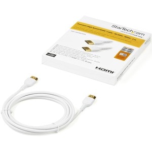 StarTech.com Premium 2 m HDMI A/V Cable for Audio/Video Device, Monitor - 1 - First End: 1 x 19-pin HDMI 2.0 Digital Audio