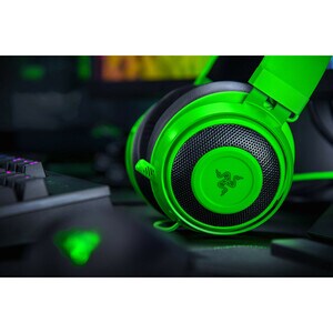 Auriculares Razer Kraken Cableado Sobre la cabeza Estéreo - Verde - Binaural - Circumaural - 32Ohm - 12Hz a 28kHz - 130cm 