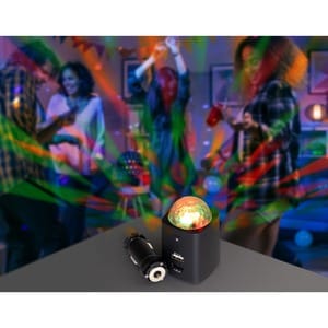 Technaxx Disco Mobile-Auto Charger TX-159 - 10.50 W - 12 V DC, 24 V DC Input - 5 V DC/2.50 A, 9 V DC, 12 V DC Output - Black