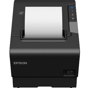 Epson TM-T88VI-iHub Direct Thermal Printer - Monochrome - Wall Mount - Receipt Print - Ethernet - USB - Serial - 350 mm/s 