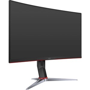 AOC CQ27G2 68.6 cm (27") WQHD Curved Screen WLED Gaming LCD Monitor - 16:9 - Black Red - 685.80 mm Class - Vertical Alignm