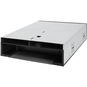 Icy Dock FlexiDOCK MB095SP-B Drive Enclosure for 5.25" SATA/600 - Serial ATA/600 Host Interface Internal - Black, Silver -