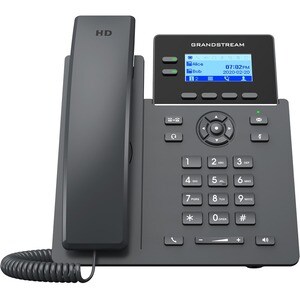 Grandstream GRP2602W IP Phone - Corded - Corded/Cordless - Wi-Fi - Wall Mountable, Desktop - 2 x Total Line - VoIP - IEEE 