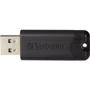 Verbatim 32GB PinStripe USB 3.2 Flash Drive Business Pack - 32 GB - USB 3.2 (Gen 1) Type A - Black - Lifetime Warranty - 1
