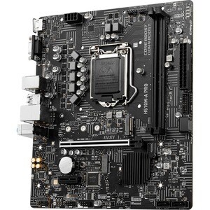 MSI H510M-A PRO Desktop Motherboard - Intel Chipset - Socket LGA-1200 - Micro ATX - Pentium Gold, Celeron, Core i5, Core i