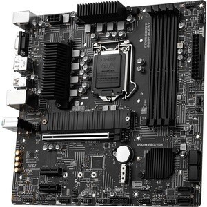 MSI B560M PRO-VDH Desktop Motherboard - Intel Chipset - Socket LGA-1200 - Intel Optane Memory Ready - Micro ATX - Core i3,