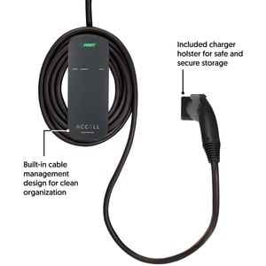 Accell 32 Amp LEVEL 2 Portable Electric Vehicle Charger - 230 V AC Input - Water Proof, Overvoltage Protection