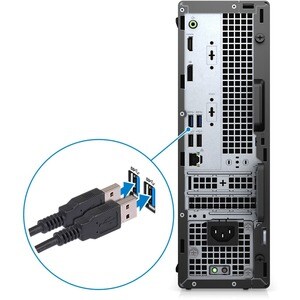 Dell OptiPlex 3000 3080 Desktop Computer - Intel Core i5 10th Gen i5-10505 Hexa-core (6 Core) 3.20 GHz - 8 GB RAM DDR4 SDR