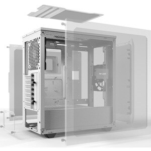 be quiet! Computer Case - ATX, Micro ATX, Mini ITX Motherboard Supported - Midi Tower - Acrylonitrile Butadiene Styrene (A