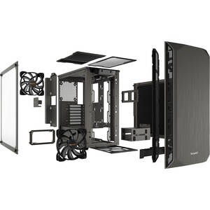 be quiet! Computer Case - ATX, Micro ATX, Mini ITX Motherboard Supported - Midi Tower - Acrylonitrile Butadiene Styrene (A