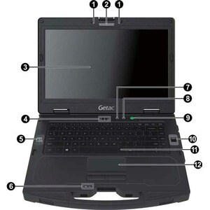 Getac S410 S410 G4 35.6 cm (14") Semi-rugged Notebook - Intel Core i5 11th Gen i5-1135G7 - 8 GB RAM - 256 GB SSD - Intel C