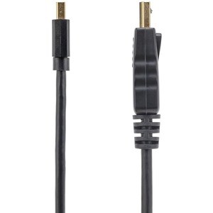 3 m Mini DisplayPort to DisplayPort Adapter Cable - M/M - First End: 1 x 20-pin DisplayPort 1.2 Digital Audio/Video - Male