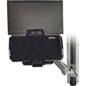 Ergotron StyleView Multi Component Mount for Notebook, Mouse, Keyboard, Monitor, Scanner - Polished Aluminum - 1 Display(s