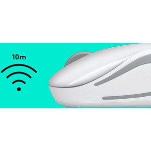 WIRELESS MINI MOUSE M187 WHITE 