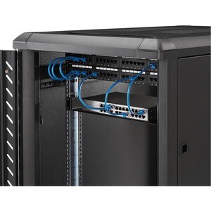 StarTech.com 1U Server Rack Mount Shelf - 7in Deep Fixed Steel Universal Tray for 19" AV, Data & Network Equipment Rack/ C