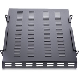 StarTech.com 1U Adjustable Vented Server Rack Mount Shelf - 250lbs - 19.5 to 38in Deep Universal Tray for 19" AV/ Network 