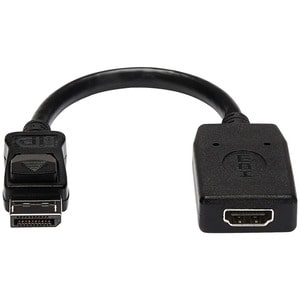 StarTech.com DisplayPort to HDMI Adapter - 1920 x 1200 - DP to HDMI Converter - Plug and Play DisplayPort to HDMI Dongle (