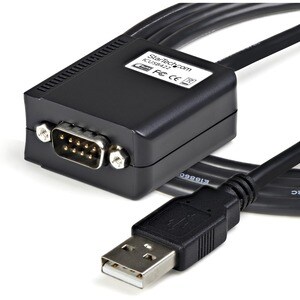 StarTech.com 6ft RS422/485 USB Serial Adapter w/ COM Retention - First End: 1 x 9-pin DB-9 Male Serial - Second End: 1 x T