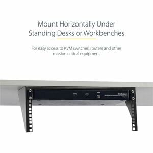 StarTech.com 4U Wall Mount Patch Panel Bracket - 19 inch Steel Vertical Mounting Bracket for Network and Data Equipment (R