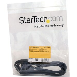 Cable de 1.8m de Extensión de Alimentación para Computadora C14 a C13 con Calibre 14AWG StarTech.com PXT100146