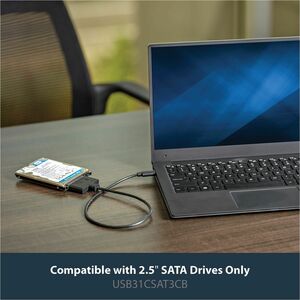 StarTech.com USB C To SATA Adapter - for 2.5" SATA Drives - UASP - External Hard Drive Cable - USB Type C to SATA Adapter 