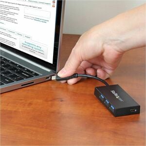 StarTech.com USB C Hub - 4 Port USB-C to USB-A (3x) and USB-C (1x) - Bus Powered USB Hub - USB Type C Hub - Port Expander 
