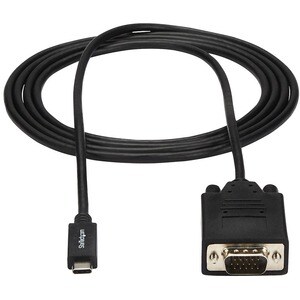 StarTech.com Cavo Adattatore Convertitore USB-C a VGA da 2m - 1920x1200 - Supporta fino a1920 x 1200 - Nero