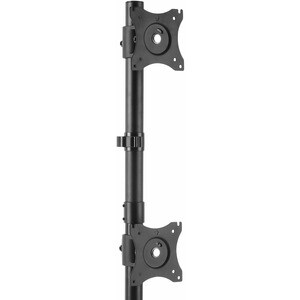 StarTech.com ARMDUALV Desk Mount for Monitor - Black - Height Adjustable - 2 Display(s) Supported - 68.6 cm (27") Screen S