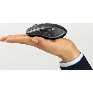 Logitech MX Anywhere 2S Mouse - Bluetooth/Radio Frequency - USB - Darkfield - 7 Button(s) - Graphite - Wireless - 4000 dpi