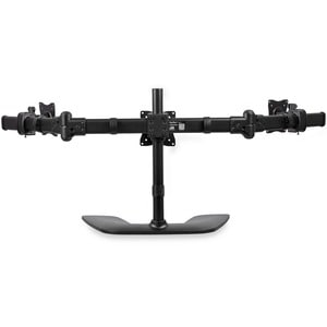 StarTech.com Triple Monitor Stand - Crossbar - Steel & Aluminum - For VESA Mount Monitors up to 27in - Computer Monitor St