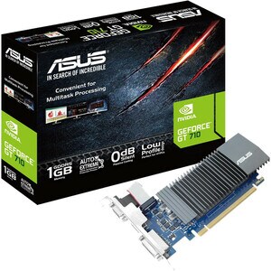 Asus NVIDIA GeForce GT 710 Graphic Card - 1 GB GDDR5 - 954 MHz Core - 32 bit Bus Width - PCI Express 2.0 - HDMI - VGA - DVI