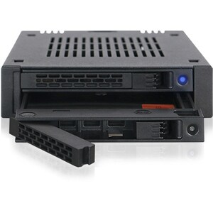 Icy Dock ExpressCage MB742SP-B Drive Enclosure for 3.5" - Serial ATA/600 Host Interface Internal - Black - 2 x HDD Support