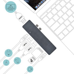 i-tec USB 3.1 Type C Docking Station for Notebook - 60 W - 6 x USB Ports - 2 x USB 3.0 - HDMI - Thunderbolt - Docking