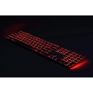 Matias RGB Backlit Wired Aluminum Keyboard for Mac - Silver - Cable Connectivity - USB 2.0 Type A Interface - 104 Key - En