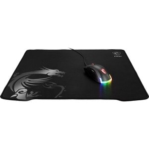MSI AGILITY GD30 Gaming Mousepad - Textured - 0.12" x 15.75" x 17.72" Dimension - Black - Natural Rubber - Anti-slip, Fric