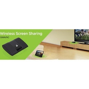 IOGEAR Wireless Mobile and PC to HDTV Screen Sharing Receiver - 1 Output Device - 50 ft Range - 1 x HDMI Out - Full HD - 1