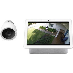 Google Nest HubMax Smart Home Assistant - 9.9" Width x 4" Depth x 7.2" Height - Chalk