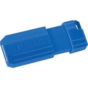 Verbatim 128GB PinStripe USB Flash Drive - 2pk - Red, Blue - 128 GB - USB - Red, Blue - Lifetime Warranty - 2 Pack