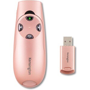 Kensington Presenter Expert Wireless With Green Laser - Rose Gold - Wireless - Radio Frequency - 2.40 GHz - Rose Gold - 1 