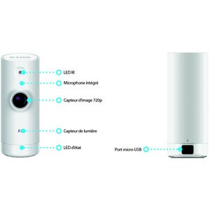 D-Link mydlink DCS-8000LHV2 2 Megapixel Network Camera - 5 m Night Vision - H.264 - 1920 x 1080 - CMOS - Alexa, Google Ass