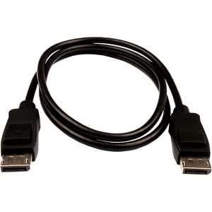 Cable A/V V7 V7DPPRO-1M-BLK - 1 m DisplayPort - para Audio/Video de dispositivos, PC, Monitor, Proyector - DisplayPort Mac