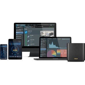 Asus ZenWiFi AX XT8 IEEE 802.11ax Ethernet Wireless Router - 2.40 GHz ISM Band - 5 GHz UNII Band - 6 x Antenna(6 x Interna