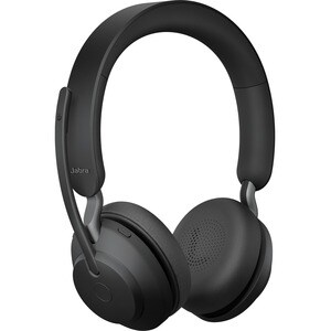 Jabra Evolve2 65 Headset With Charging Stand - Stereo - USB Type A - Wireless - Bluetooth - Over-the-head - Binaural - Sup