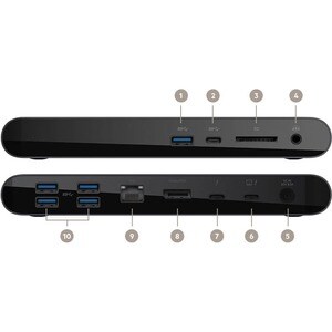 Belkin Thunderbolt 3 Dock Pro - for Notebook - 170 W - USB Type C - 8 x USB Ports - 4 x USB 3.0 - USB Type-C - Network (RJ